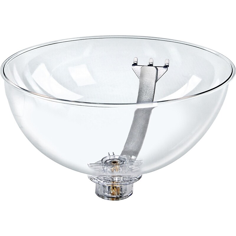 Azar 6" x 12" Pegboard Bowl Display, Clear/Silver, Each (729912) image 1
