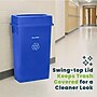 Alpine Industries Polypropylene Recycling Bin, 23 Gallon, Blue (477-R-BLU-PKG2)~#|#~CEE5C638-9787-44C2-AC1037C3F3D12A42_sc7