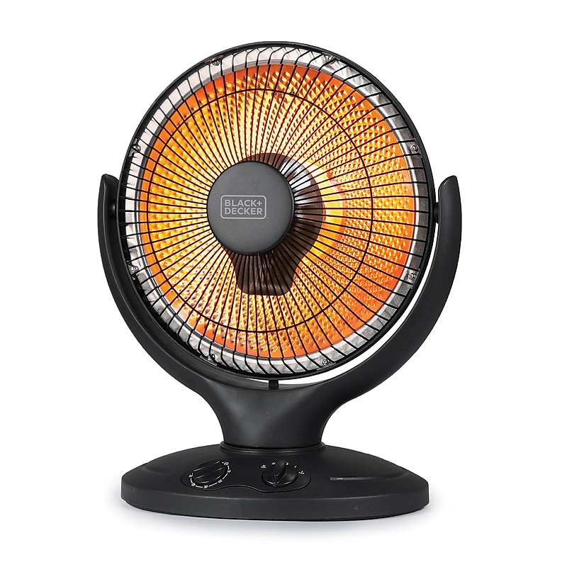 Black & Decker 800-Watt 2730 BTU Portable Radiant Electric Desk Heater, Black (BHRO608) image 1
