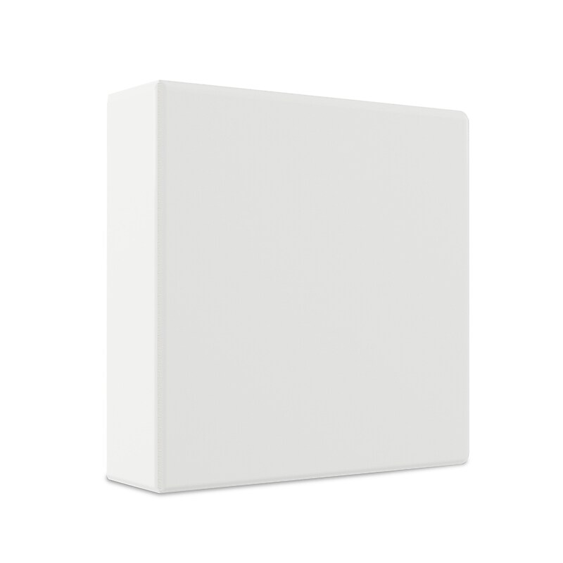 Staples 3" 3-Ring View Binders, White, 6/Pack (23743/21691) image 1