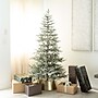 Nearly Natural 7-ft Pre-Lit Artificial Flocked Woodland Fir Christmas Tree with 200 Warm White LED Lights (T4793)~#|#~CEF25FD3-9F8C-4387-B3DA68BF87EF84AB_sc7