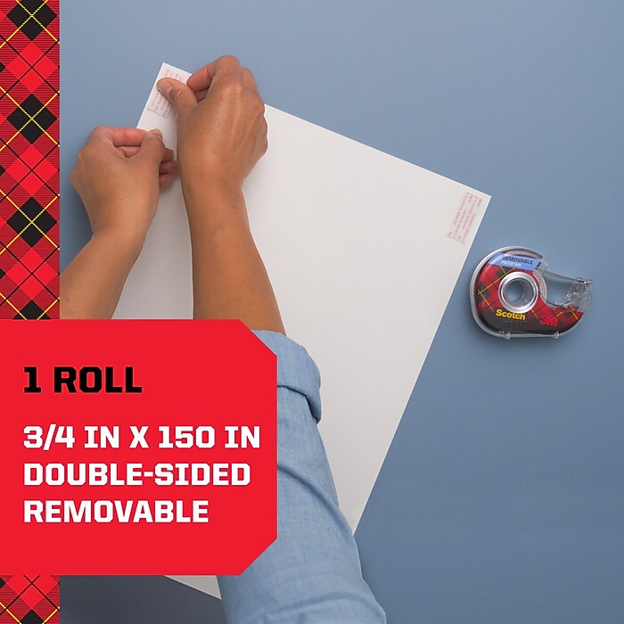 Scotch Poster Indoor Double-Sided Mounting Tape, 0.75
