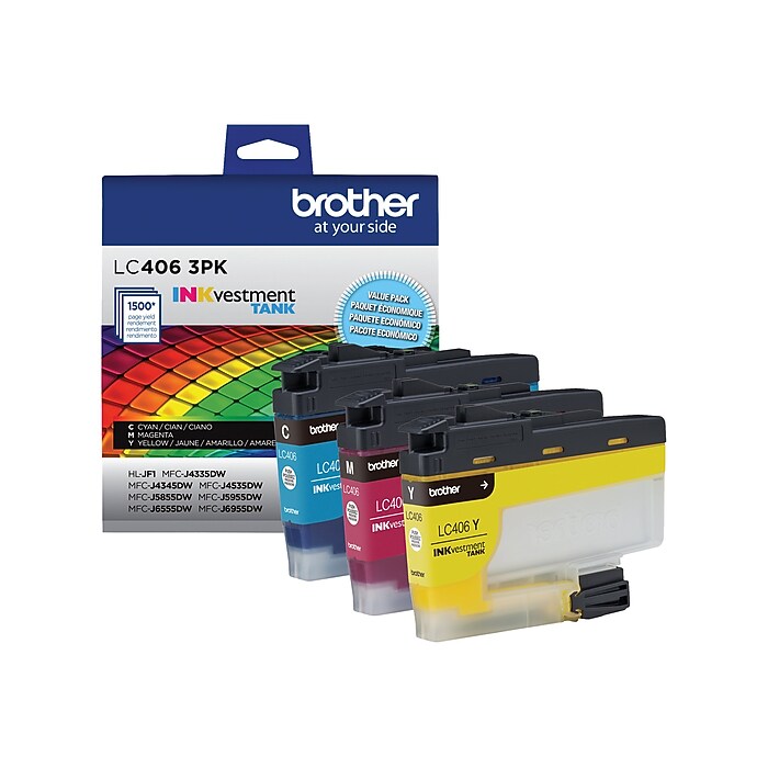 Brother LC4063PKS Cyan/Magenta/Yellow Standard Yield Ink