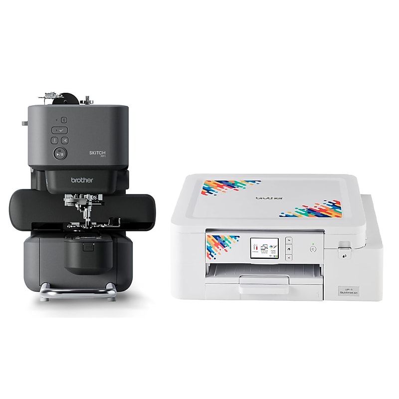 Brother Embroidery Machine with Sublimation Printer, Single-Needle (SP1PP1-STP) image 1