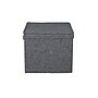 Household Essentials Large Stackable Folding Fabric Wide KD Storage Box, 12" x 18.5"x 15", 58 Qt., Gray, 2/Pack (7519-1)~#|#~CEFE992A-2013-4136-91CF1EE420CE06C0_sc7
