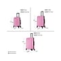 InUSA Endurance 3-Piece Hardside Spinner Luggage Set, TSA Checkpoint Friendly, Pink (IUENDSML-PNK)~#|#~CF0610F1-D498-49A6-BD94234FC3FE4BBF_sc7