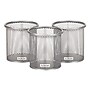 Mind Reader Metal Pen Holder, Silver, 3 Pieces/Set (CLIPMESH3-SIL)~#|#~CF08CA11-27F5-4266-B0500F237C9C411B_sc7