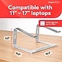 Staples TECH 11.2" x 10.2" Aluminum Laptop Stand, Silver (ST62653)~#|#~CF0B879F-FE5B-4620-85A1838E90F8A6C3_sc7