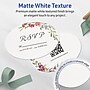 Avery Oval Integrated Cards, Matte White, 100/Pack (19479399711)~#|#~CF11B62B-6CAE-4608-A779EDB0C440CFD3_sc7