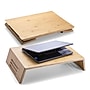 Officemate 17.5" x 12.4" Bamboo Laptop Risers, Natural Wood Grain (71008)~#|#~CF12C514-A49D-426F-950B4F0AAF1EC9F8_sc7
