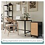 Space Solutions 2-Drawer Mobile File Cabinet, Letter Size, Lockable, 26.7"H x 14.25"W x 18"D, Black/Platinum Oak (25855)~#|#~CF14CC0C-7EB3-451A-BA0A9643D2AAA0CA_sc7