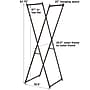 Household Essentials Valet Folding Clothes Rack with Strong Metal X‑Frame, Bronze (HH5277)~#|#~CF17E251-217B-487D-8E049D73606AF893_sc7