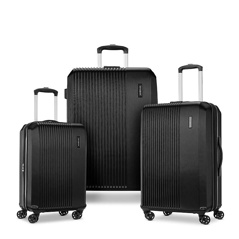 Samsonite Alliance 3-Piece Hardside Spinner Luggage Set, Bass Black (145792-1027) image 1