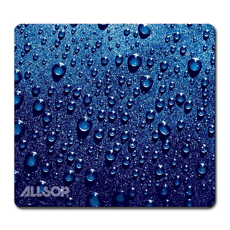 Allsop Naturesmart Foam Non-Skid Mouse Pad, Raindrop Blue (30182) image 1