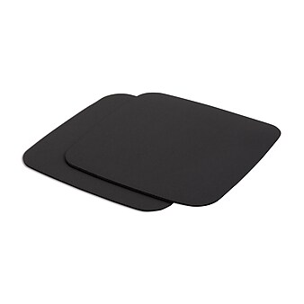 Staples Mouse Pad, Black, 2/Pack (2498469)
