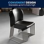 Flash Furniture HERCULES Full Back Stack Chairs W/Sled Base, Black, 20/Pack~#|#~CF232CA3-860B-4105-885963D78913EEC1_sc7