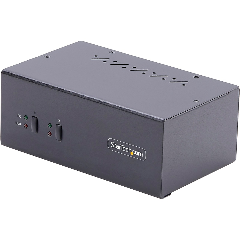 StarTech P2DD46A2-KVM-SWITCH USB DisplayPort 2-Port Dual-Monitor KVM Switch image 1