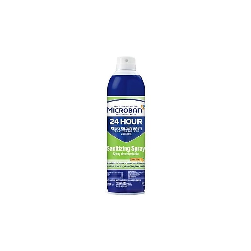 Microban 24 Professional Sanitizing and Disinfecting Spray, Citrus, 15 oz. (30130) image 1