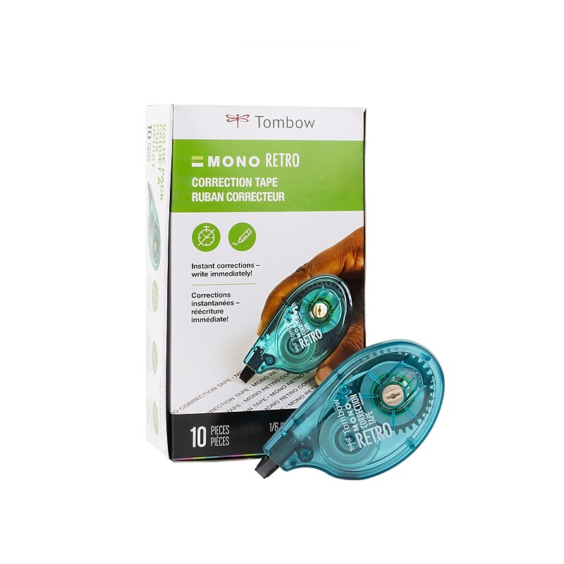 Tombow MONO Retro Correction Tape, White, 10/Pack (68723) image 1