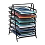 Mind Reader 6-Tier Stackable Paper Desk Tray Organizer, Metal, Black (6TPAPER-BLK)~#|#~CF280370-0517-47CA-A9529A3E6BA01230_sc7