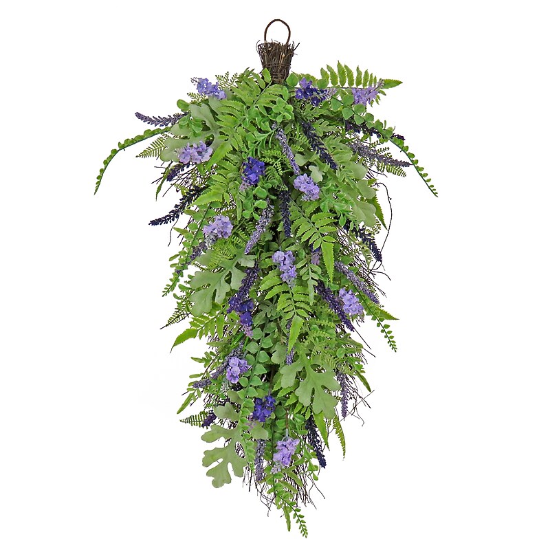 National Tree Company 30" Fern and Astilbe Flowers Teardrop (DS69-Y21G5371-1) image 1