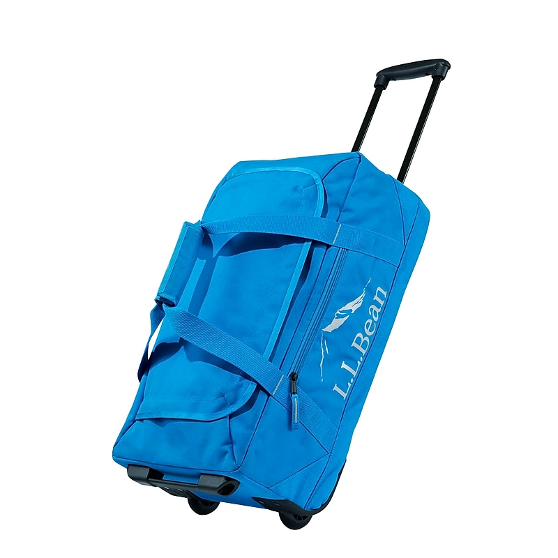 L.L.Bean Adventure 22" Polyester Telescoping Carry-On Travel Duffel with Wheels, Medium Blue (1000209701) image 1