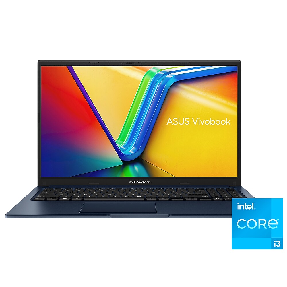 ASUS® Vivobook® 15.6" laptop with Intel® Core™ i3 Processor, 8GB RAM, 512GB SSD storage