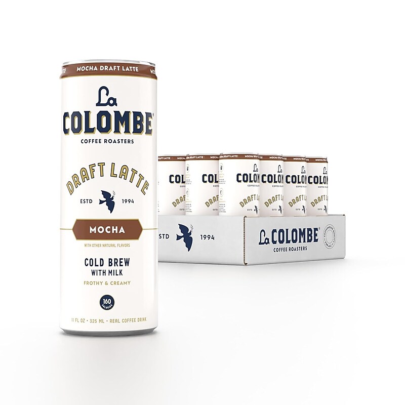 La Colombe Draft Mocha Latte Caffeinated Cold Brew Coffee, Medium Roast, 11 oz., 12/Carton (PPPURC1202) image 1