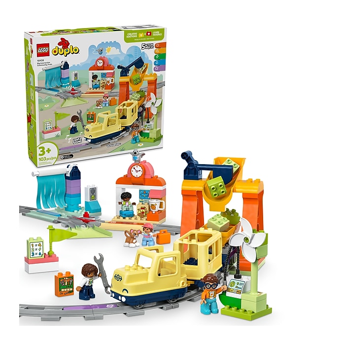 LEGO DUPLO Town Big Interactive Community Train, 103 Pieces (10428