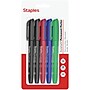 Staples Duramark Permanent Marker, Fine Tip, Assorted, 5/Pack (ST62955)~#|#~CF3A7142-8767-4E95-AF8240B0601E11DC_sc7