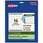 Avery Dissolvable Rectangle Multipurpose Labels, 1" x 3", Off-white, 80/Pack (94224)~#|#~CF3DA6E1-2B8D-4123-8D7303F9AE5A2171_sc7