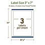 Avery Dissolvable Rectangle Multipurpose Labels, 3" x 7", Off-white, 75/Pack (94250)~#|#~CF3E8FF4-5B0E-419A-A446A0C63FDBCDFF_sc7