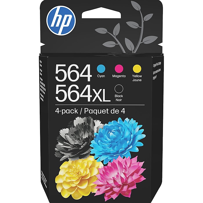 HP 564XL/564 Black High Yield and Cyan/Magenta/Yellow Standard