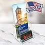 Azar Brochure Holder, 7.25" x 4", Vertical, Tabletop, Clear Plastic, 10/Pack (252922)~#|#~CF4A7584-231E-420C-B932ECC02AF8A0CD_sc7