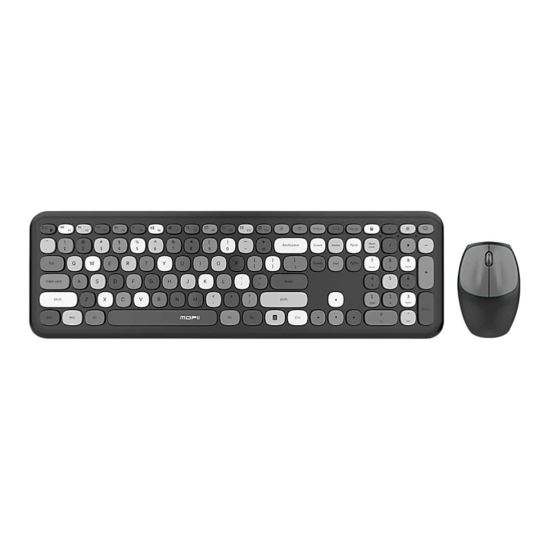 SaharaCase Wireless Keyboard and Mouse Combo, Black/Gray (KB1) image 1
