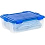 Iris WeatherPro 40 Qt. Latch Lid Storage Bin, Clear/Blue (500202)~#|#~CF504965-BCE1-4C28-AF477AD04357401F_sc7