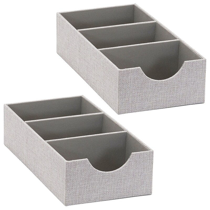 Household Essentials Organizer Tray, 3 Compartments, 2/Pack (7474-1) image 1