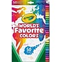 Crayola World's Favorite Colors Washable Water Based Markers, Super Tips, Assorted Colors, 50/Pack (58-5068)~#|#~CF515BB0-487B-415D-BB928AE814C75553_sc7