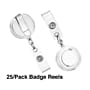 Staples Badge Reels, 33" Retractable Cord Length, Vinyl/Metal, Translucent, 25/Pack (18916/3748085)~#|#~CF54D35E-F26C-4A04-8DB5263DF9999890_sc7