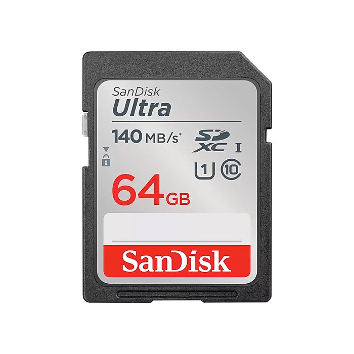 SanDisk Ultra 64GB SDXC Memory Card, Class 10, UHS-I (SDSDUNB-064G