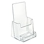 Azar Displays Trifold Brochure Holder, Desktop/Countertop, Top Loading, Clear Acrylic, 2/Pack (252922-2PK)~#|#~CF682BCF-F14B-4F62-98830CF6DF32E762_sc7