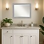 Amanti Art Brushed Nickel Frame Wall Mirror, 25.5" x 31.5" (A42674593602)~#|#~CF6EA88A-F913-4B83-BAAEB399D6C2112E_sc7