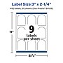 Avery Laser/Inkjet Decorative Edge Waterproof Multipurpose Labels, 2.25"  x 3", White, 450/Box (94126)~#|#~CF74ED07-20B3-4BC1-85C7C426E3990301_sc7