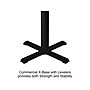 Correll Square-Shaped Dry-Erase Markerboard Cafe Table, 30" x 30", Frosty White/Black (BXT30DES-80)~#|#~CF7BF2EF-341F-4469-8D3F05F302AF1B64_sc7