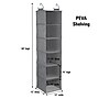 Household Essentials 6 Shelf Hanging Closet Organizer (7502-1)~#|#~CF7D5DBD-6A1F-4203-BBC13A0E0021CF3B_sc7