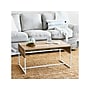Household Essentials Wrap 35"W x 20"D Laminate Coffee Table, Coastal Oak/White (8270-1)~#|#~CF809626-BD91-48AC-95E70A67C93CBC25_sc7