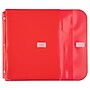 JAM Paper Plastic Binder Pocket, Red, 3/Pack (218VB1REX3)~#|#~CF80F134-B23E-4E7B-9CC982591A61B805_sc7