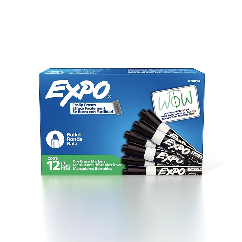 Expo Dry Erase Marker, Bullet Tip, Black (82001) image 1