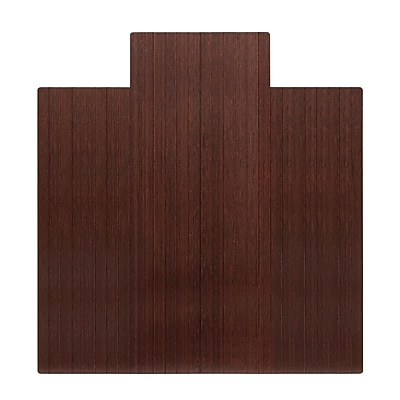 Anji Mountain Standard Bamboo Carpet & Hard Floor Chair Mat with Lip, 55″ x 57″, Dark Cherry (AMB24009) Simolary simolary.com