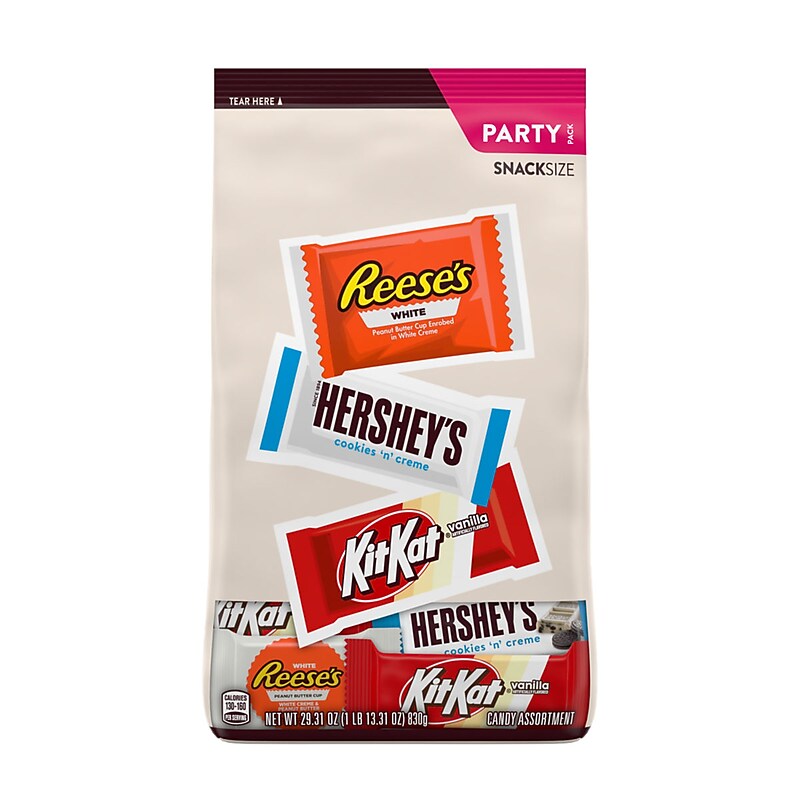 Hershey's All Time Greats White Snack Size White Chocolate Variety Bag, 29.31 oz, 59 Pieces (220-02587) image 1